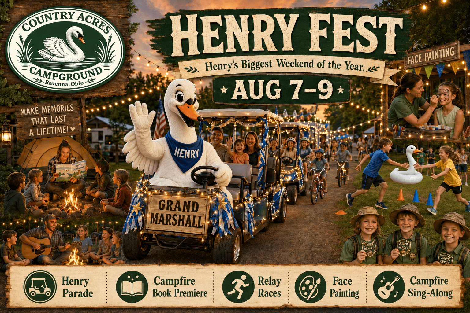 Country Acres Henry Fest, Aug 7–9