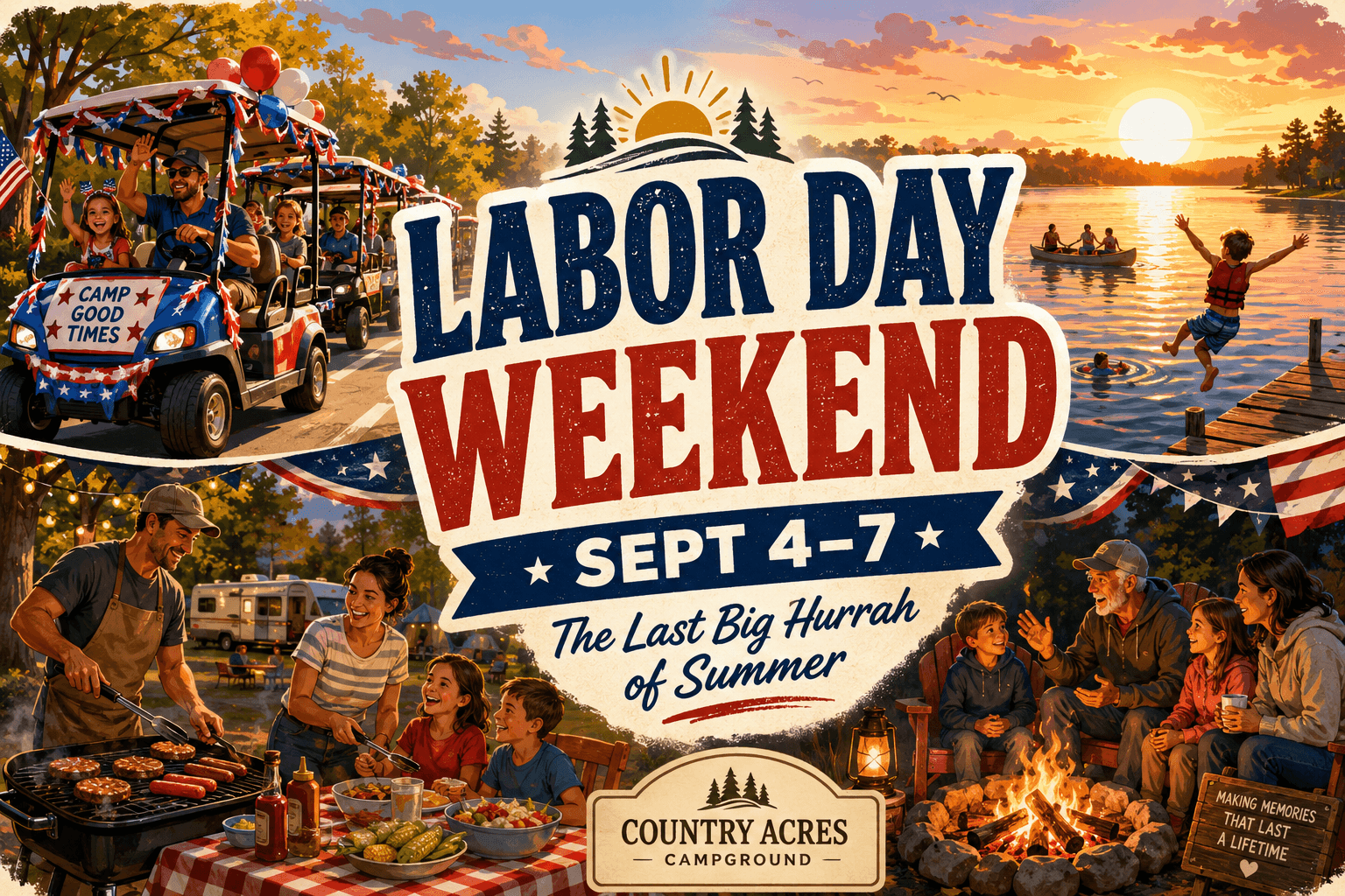 Labor Day BBQ and Smoked Meat Challenge at Country Acres, September 4-7