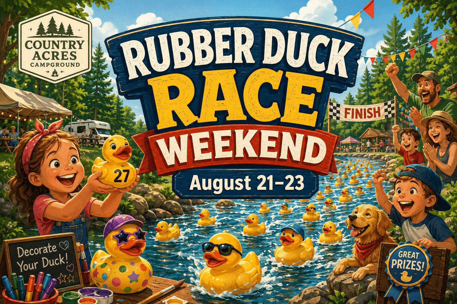 Country Acres Rubber Duck Race Weekend, Aug 21–23