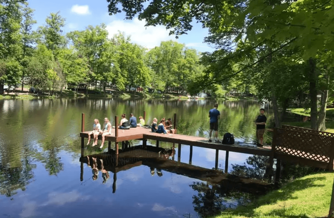 Fishing at the lake
