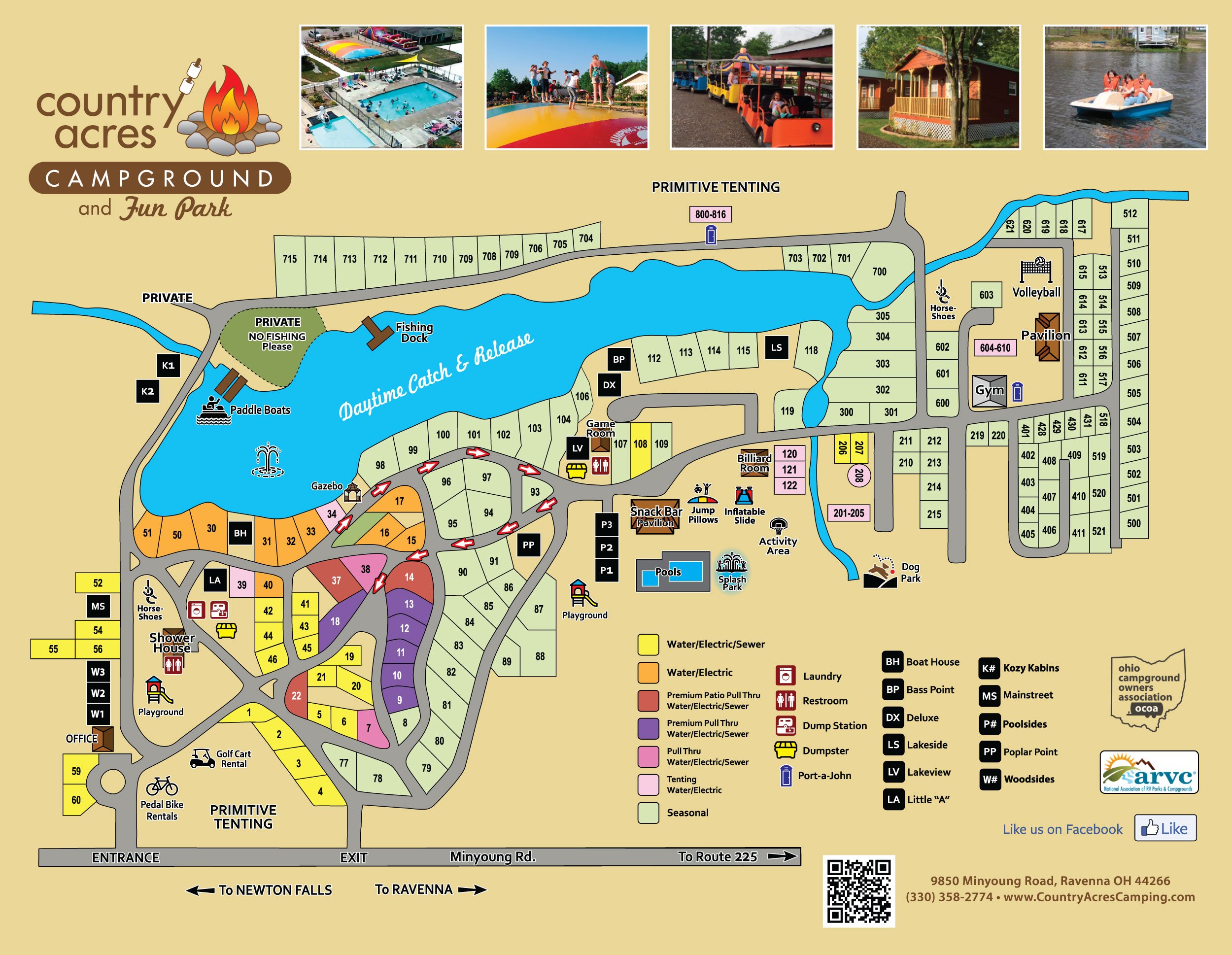 CAMPGROUND MAP - Country Acres Campground & Fun Park